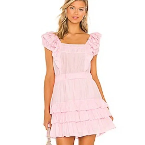 love shack fancy natasha dress pink LoveShackFancy Women's Natasha Dress
